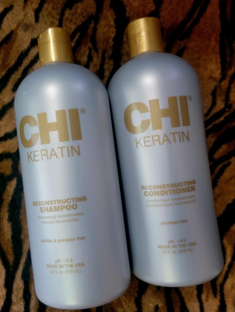 Keratin Reconstructing Shampoo & Conditioner Set 32 Oz